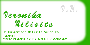 veronika milisits business card